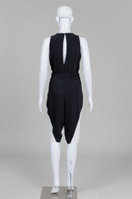 Load image into Gallery viewer, Rachel Roy Black/Ivory Sleeveless Crop Leg Jumpsuit (XS)
