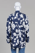 Load image into Gallery viewer, Lauren Ralph Lauren Navy/Ivory Print Rain Coat (XL)
