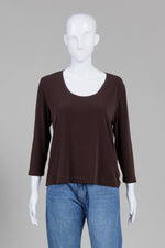 Load image into Gallery viewer, Nancy Lord Vintage Brown 3/4 Sleeve T
