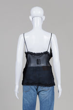 Load image into Gallery viewer, Twin Set by Simona Barbieri Black Embroidered Sequin Camisole
