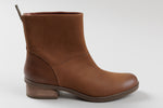 Load image into Gallery viewer, Dansko light brown leather low heeled booties with inside zipper closure (41) *Like new
