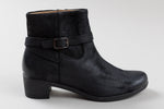 Load image into Gallery viewer, Dansko black leather low heeled booties with inside zipper closure (41) *Like new
