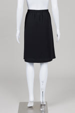 Load image into Gallery viewer, Kaffe black A line skirt with self belt (42)
