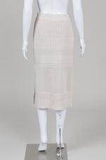 Load image into Gallery viewer, Hudson North bone waffle knit tube skirt (S)
