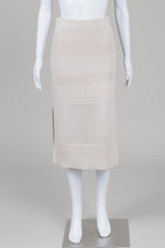 Load image into Gallery viewer, Hudson North bone waffle knit tube skirt (S)
