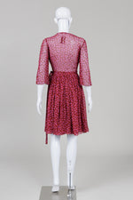 Load image into Gallery viewer, Diane von Furstenberg Wine/Pink Print Silk Wrap Dress (6)
