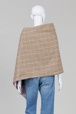 Load image into Gallery viewer, Smoking Lily Plaid Bias Cape w/ Zip Closure
