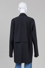 Load image into Gallery viewer, Lululemom Black Zip Front Unisex Raincoat
