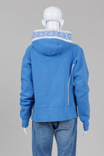 Load image into Gallery viewer, Lululemom Blue Fleece Zip Front Hoody w/ Knit Trim for 2010 Olympics (12)
