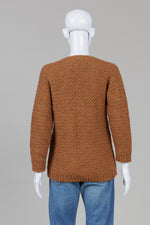 Load image into Gallery viewer, Hand Crocheted Rust Cardigan
