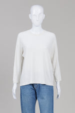 Load image into Gallery viewer, Eileen Fisher Ivory Crewneck Dolman Sleeve Sweater (M)
