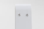 Load image into Gallery viewer, 925 silver necklace and pierced earring set. Clear set stones, 16” chain
