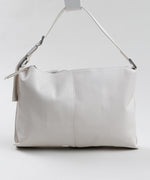Load image into Gallery viewer, ALLSAINTS white leather rectangular shoulder bag w/ belt strap
