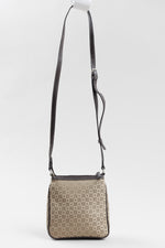 Load image into Gallery viewer, EMMA JAMES fabric sling bag w/ leather strap
