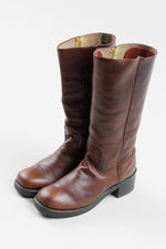 Load image into Gallery viewer, DURANGO vintage mid-calf brown leather square toe boots (6)
