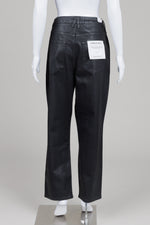 Load image into Gallery viewer, Good American black coated jean (18) *new with tags $254
