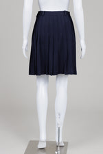 Load image into Gallery viewer, Jones New York vintage navy blue pleated skirt (6)
