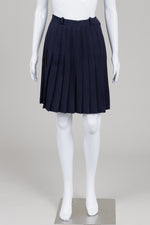 Load image into Gallery viewer, Jones New York vintage navy blue pleated skirt (6)
