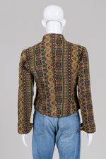 Load image into Gallery viewer, Ms. Emma Designs vintage tapestry style cropped blazer
