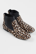 Load image into Gallery viewer, Tods leopard-print calf hair Chelsea ankle boots (37.5)
