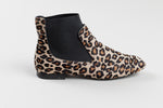 Load image into Gallery viewer, Tods leopard-print calf hair Chelsea ankle boots (37.5)
