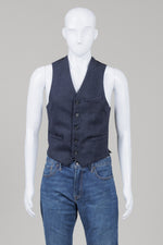 Load image into Gallery viewer, RDX Men's blue herringbone vest (S)
