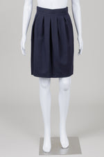 Load image into Gallery viewer, Jones New York navy blue pleated front skirt (4)

