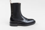 Load image into Gallery viewer, JIL SANDER black leather long chelsea boot (37)
