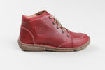 Load image into Gallery viewer, JOSEF SIEBEL red leather high top sneaker w/ side zip closure (40)
