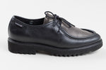 Load image into Gallery viewer, MEPHISTO Black leather loafer w/ houndstooth detail (7)
