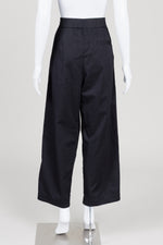Load image into Gallery viewer, COS black wide leg pants with front pleats and side pockets  (10)
