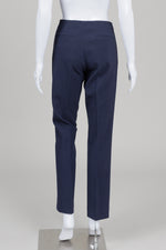 Load image into Gallery viewer, Theory navy straight leg trousers with side pockets (6)
