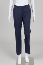 Load image into Gallery viewer, Theory navy straight leg trousers with side pockets (6)
