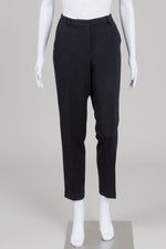 Load image into Gallery viewer, Judith &amp; Charles black straight leg trousers with side pockets (6)
