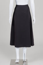 Load image into Gallery viewer, Theory black A-line skirt (4)
