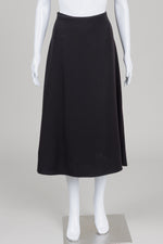 Load image into Gallery viewer, Theory black A-line skirt (4)
