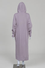 Load image into Gallery viewer, COS lilac hoodie style dress with side pockets (M)
