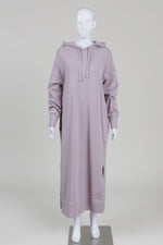 Load image into Gallery viewer, COS lilac hoodie style dress with side pockets (M)
