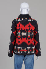 Load image into Gallery viewer, Pendleton Aztec patterned zip up coat with fleece collars (M)
