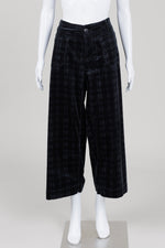 Load image into Gallery viewer, Maeve "The Collette" green and navy plaid corduroy pants with front pockets(16W)
