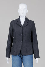 Load image into Gallery viewer, Judith &amp; Charles charcoal grey single breasted jacket (8)
