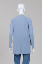 Load image into Gallery viewer, Light blue and crème cardigan
