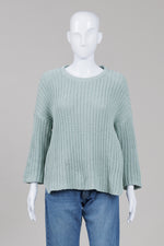 Load image into Gallery viewer, Eileen Fisher seafoam raglan sleeve sweater (M)
