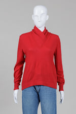 Load image into Gallery viewer, Byblos red long sleeve turtleneck sweater

