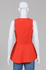 Load image into Gallery viewer, Leifsdottjr cherry red sleeveless V-neck blouse (2) *new with tags $138
