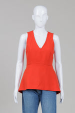 Load image into Gallery viewer, Leifsdottjr cherry red sleeveless V-neck blouse (2) *new with tags $138
