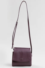 Load image into Gallery viewer, MATT &amp; NAT Plum Vegan Leather crossbody bag, Made in Canada
