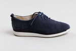 Load image into Gallery viewer, COLE HAAN navy blue suede pointed loafer (8)
