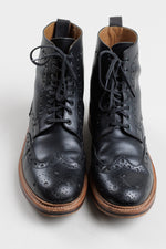Load image into Gallery viewer, GRENSON England Men’s black leather high top loafer (10)
