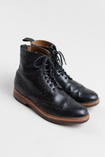 Load image into Gallery viewer, GRENSON England Men’s black leather high top loafer (10)
